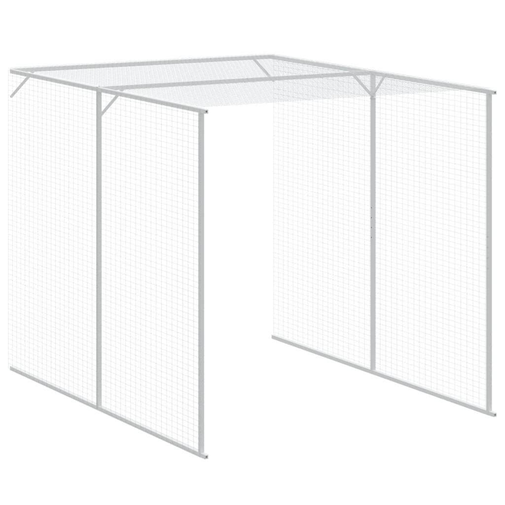 Pollaio Area Corsa Grigio Chiaro 165x1271x181cm Acciaio Zincato