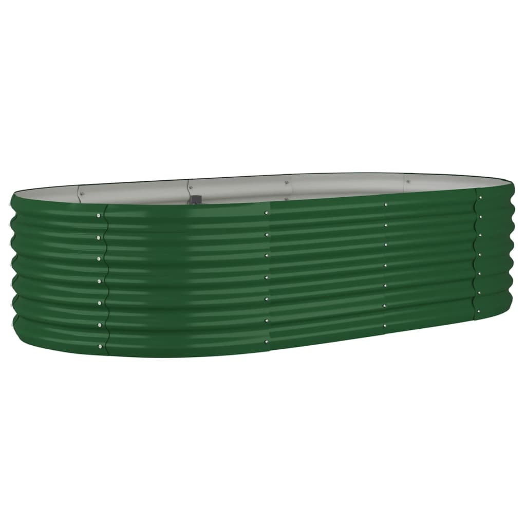 Letto Giardino Acciaio Zincato 152x80x36 cm Verde
