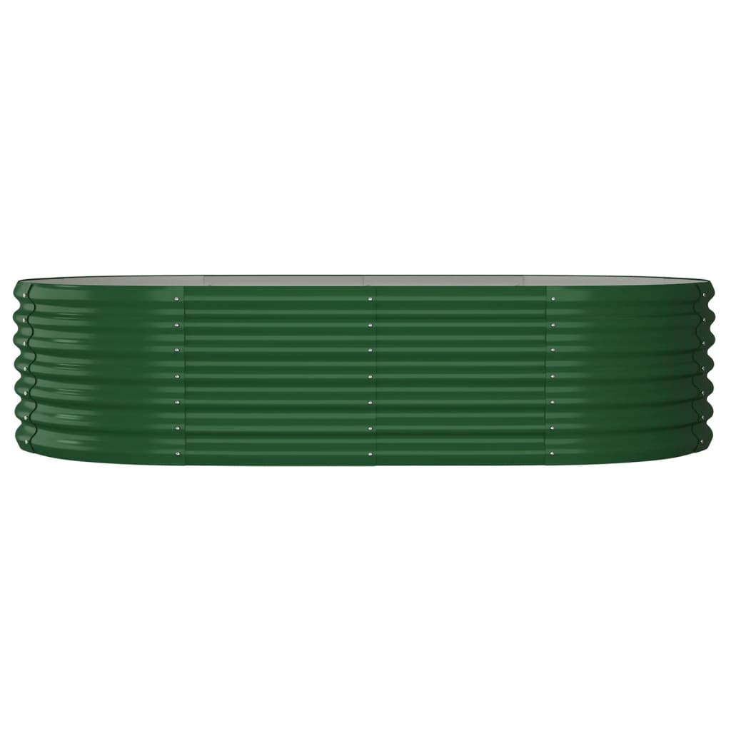 Letto Giardino Acciaio Zincato 152x80x36 cm Verde