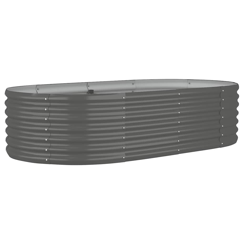 Letto Giardino Acciaio Zincato 152x80x36 cm Grigio