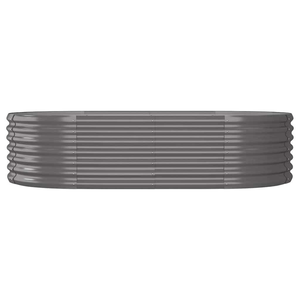 Letto Giardino Acciaio Zincato 152x80x36 cm Grigio