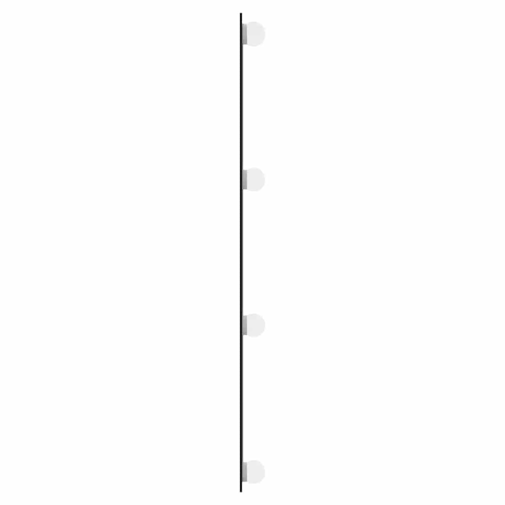 Specchio da Parete con Luci LED 30x80 cm Vetro Rettangolare