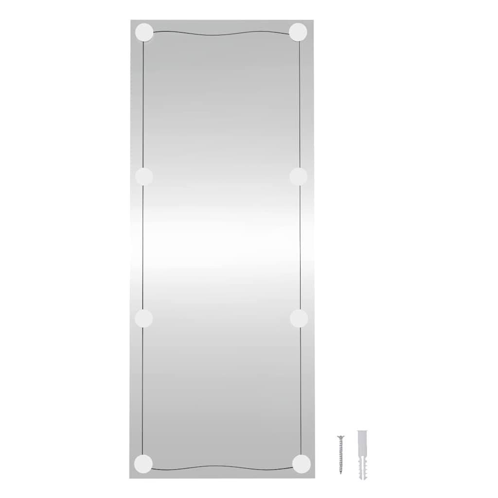 Specchio da Parete con Luci LED 40x100 cm Vetro Rettangolare