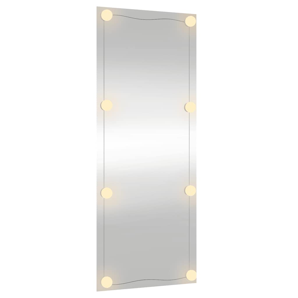 Specchio da Parete con Luci LED 40x100 cm Vetro Rettangolare
