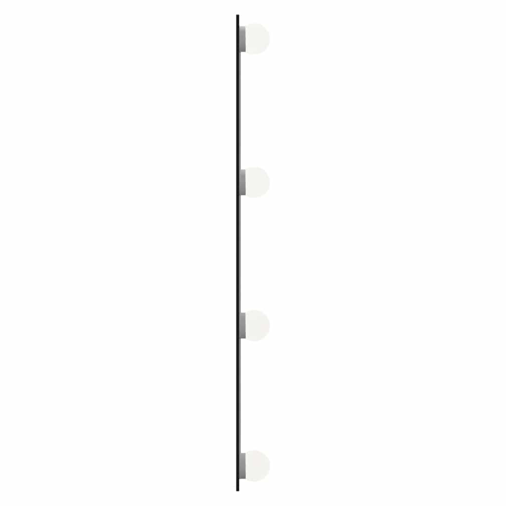 Specchio da Parete con Luci LED 50x60 cm Vetro Rettangolare