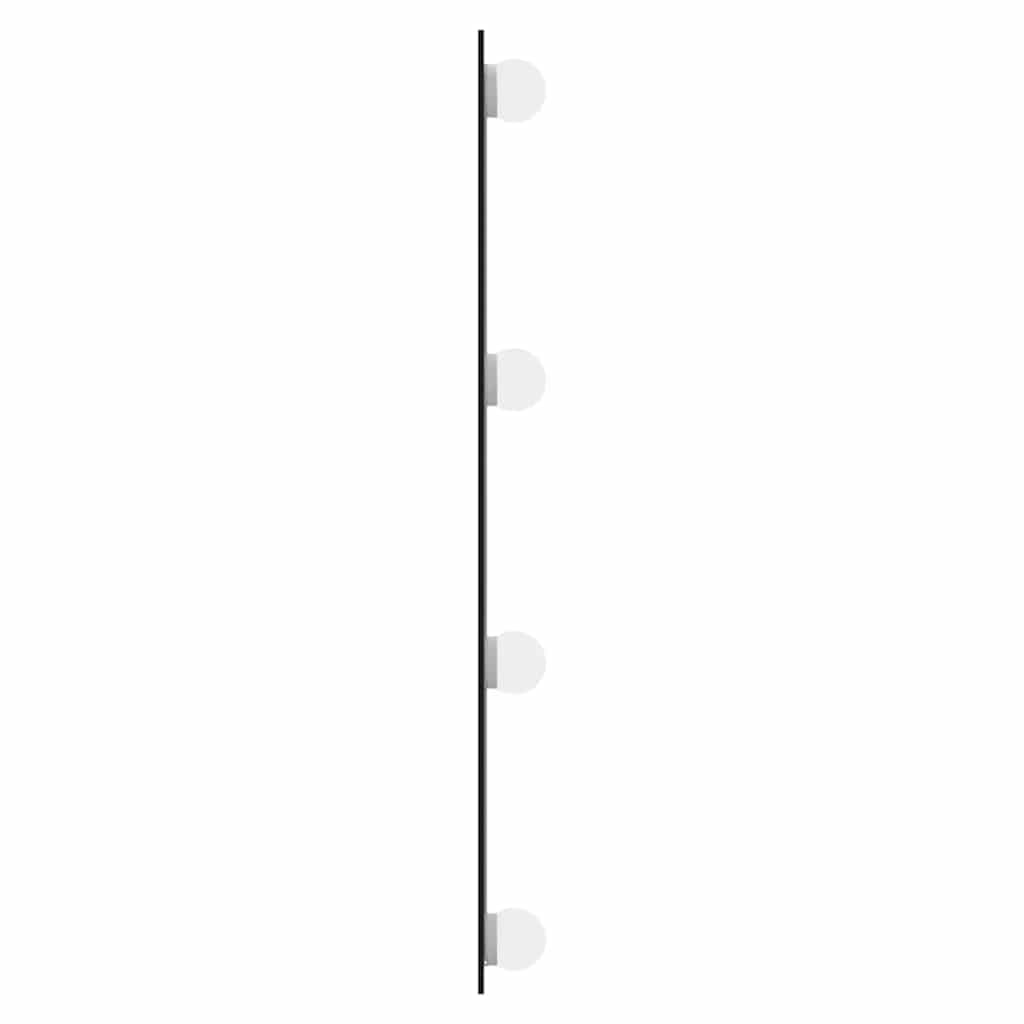 Specchio da Parete con Luci LED 50x80 cm Vetro Rettangolare