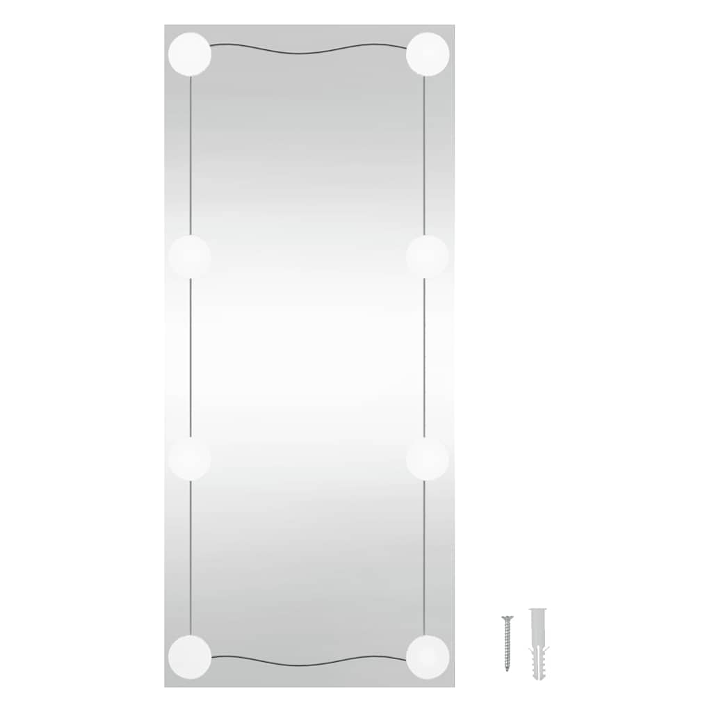Specchio da Parete con Luci LED 50x100 cm Vetro Rettangolare