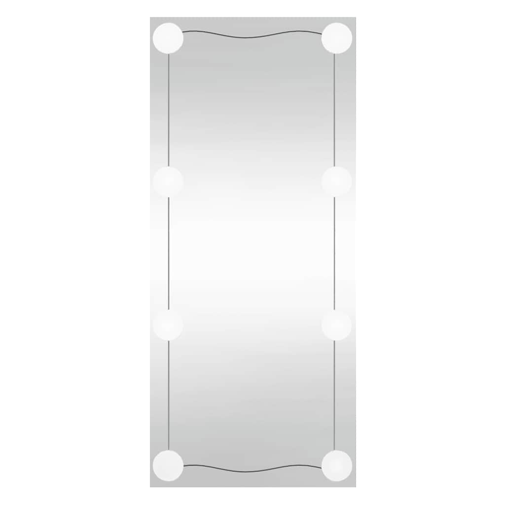 Specchio da Parete con Luci LED 50x100 cm Vetro Rettangolare