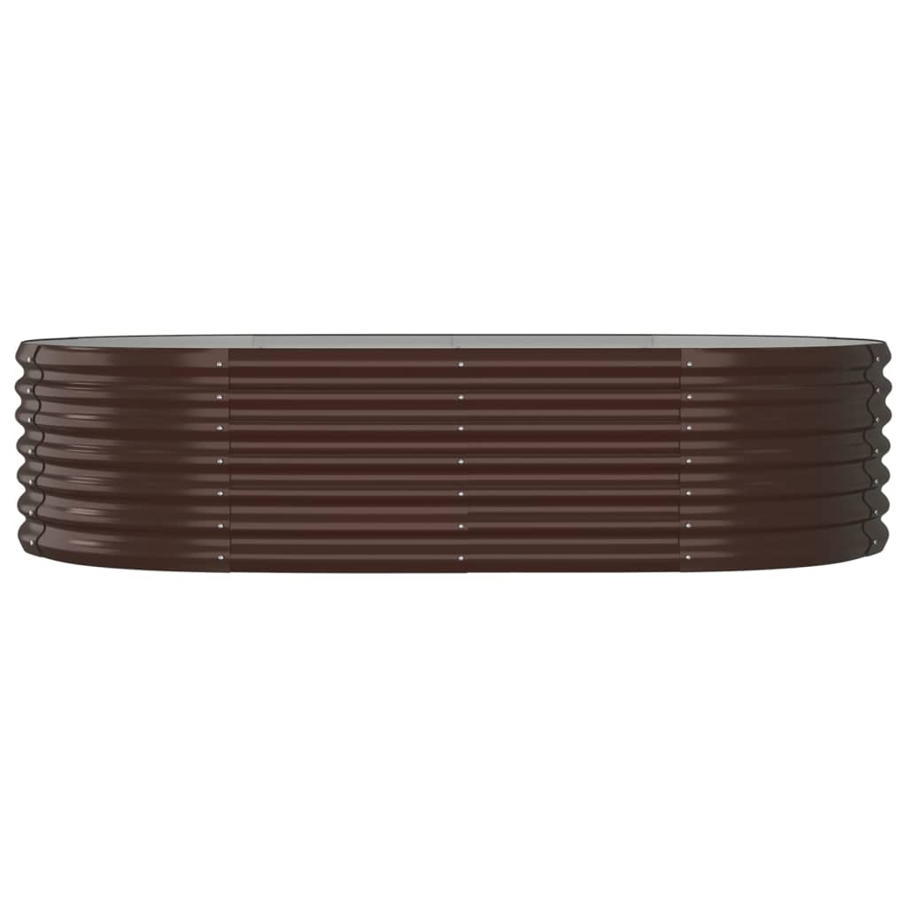 Letto Giardino Acciaio Zincato 152x80x36cm Marrone