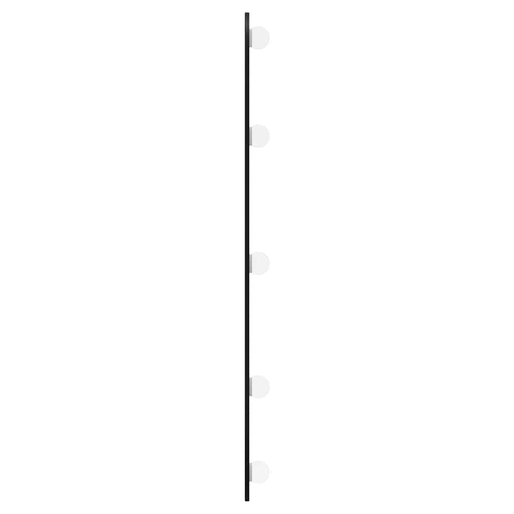 Specchio da Parete con Luci LED 35x80 cm Vetro Ovale