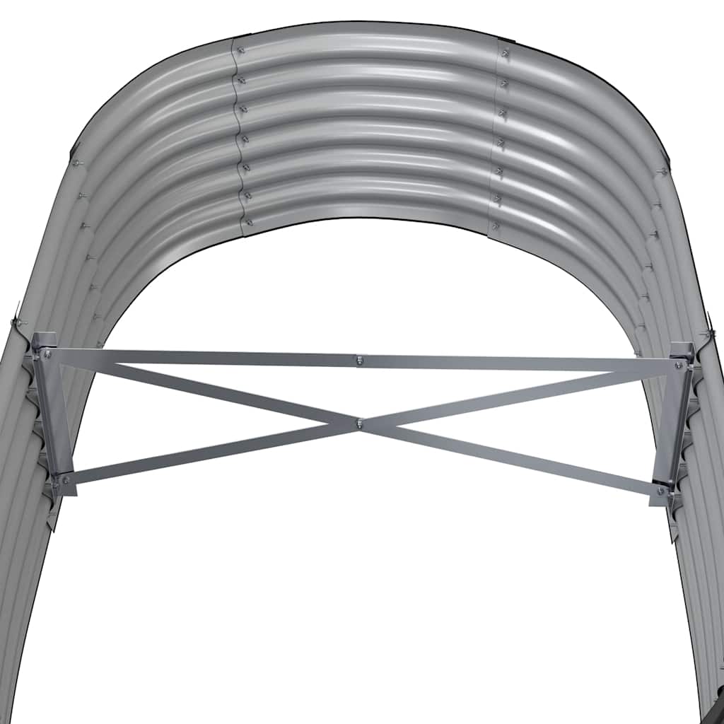 Letto da Giardino in Acciaio Zincato 152x80x36 cm Antracite