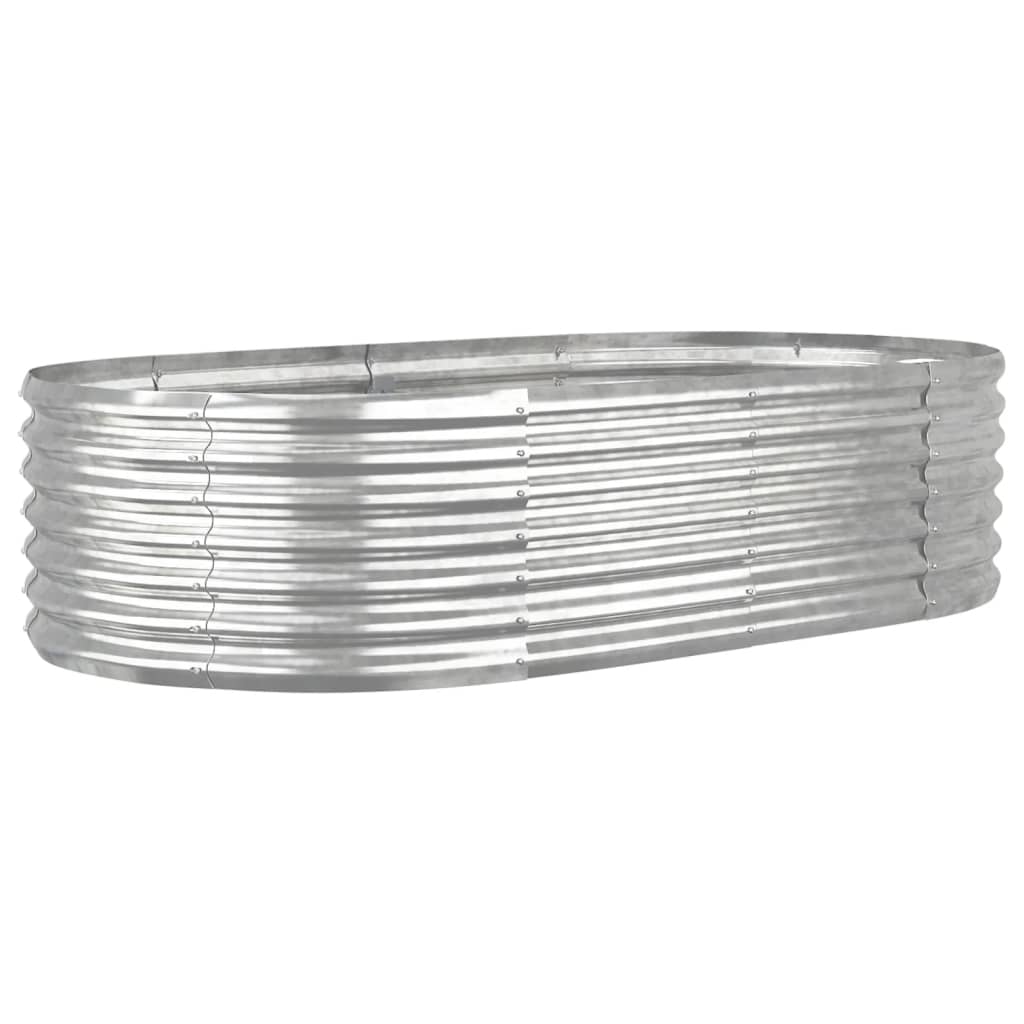 Letto Giardino Acciaio Zincato 152x80x36cm Argento