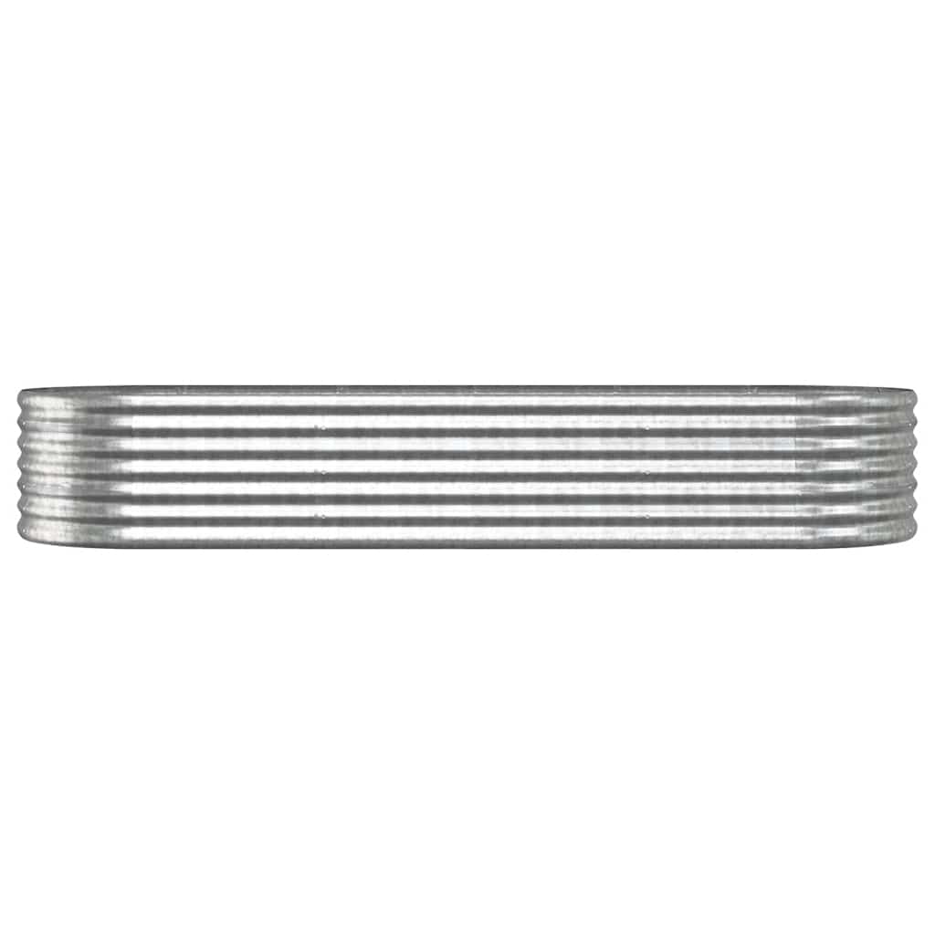 Letto Giardino Acciaio Zincato 224x80x36cm Argento