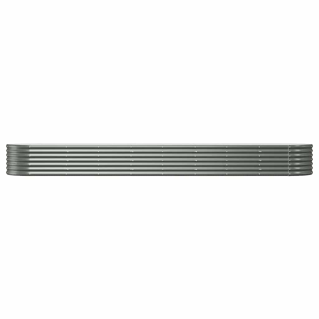 Letto Giardino Acciaio Zincato 368x80x36 cm Grigio