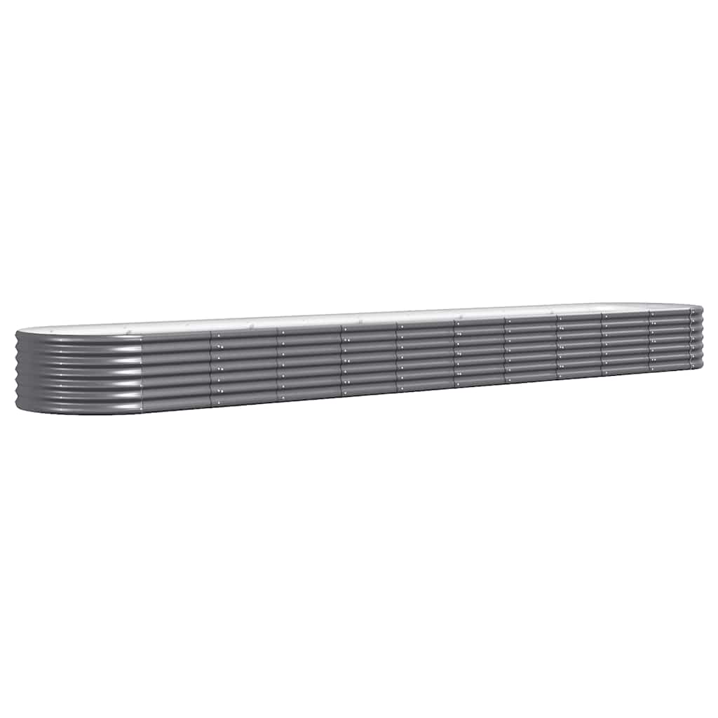 Letto da Giardino in Acciaio Zincato 440x80x36 cm Antracite