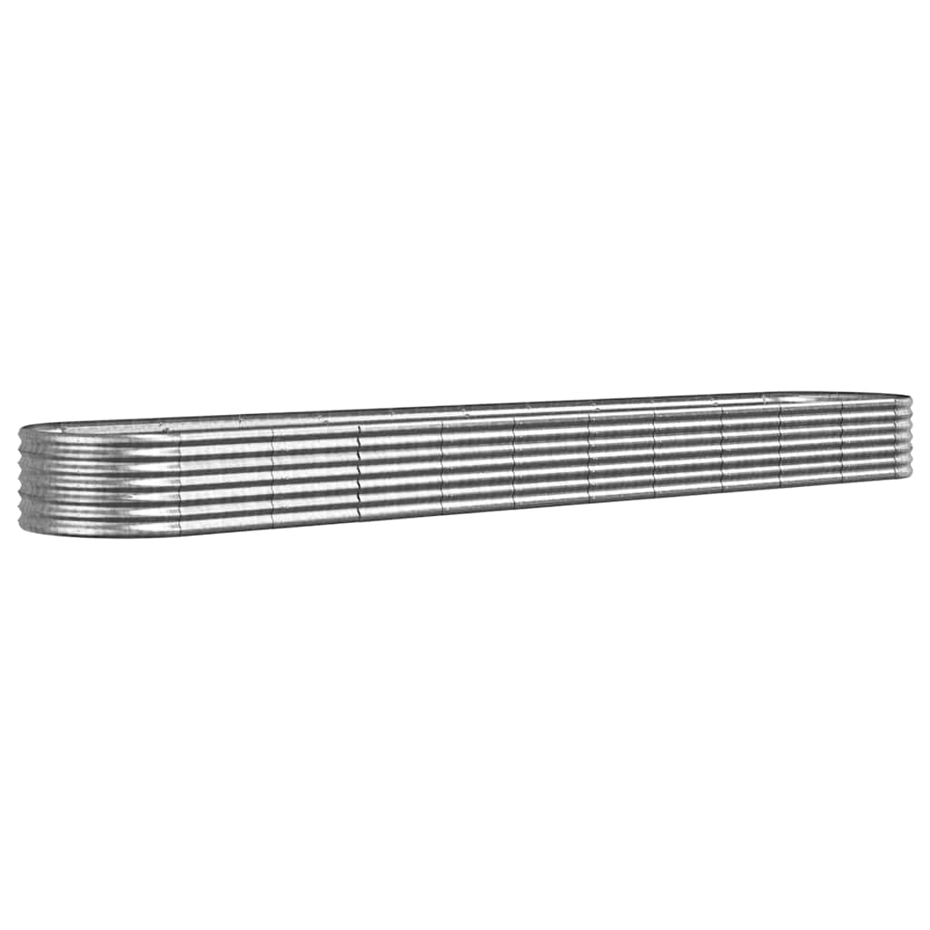 Letto Giardino Acciaio Zincato 440x80x36cm Argento