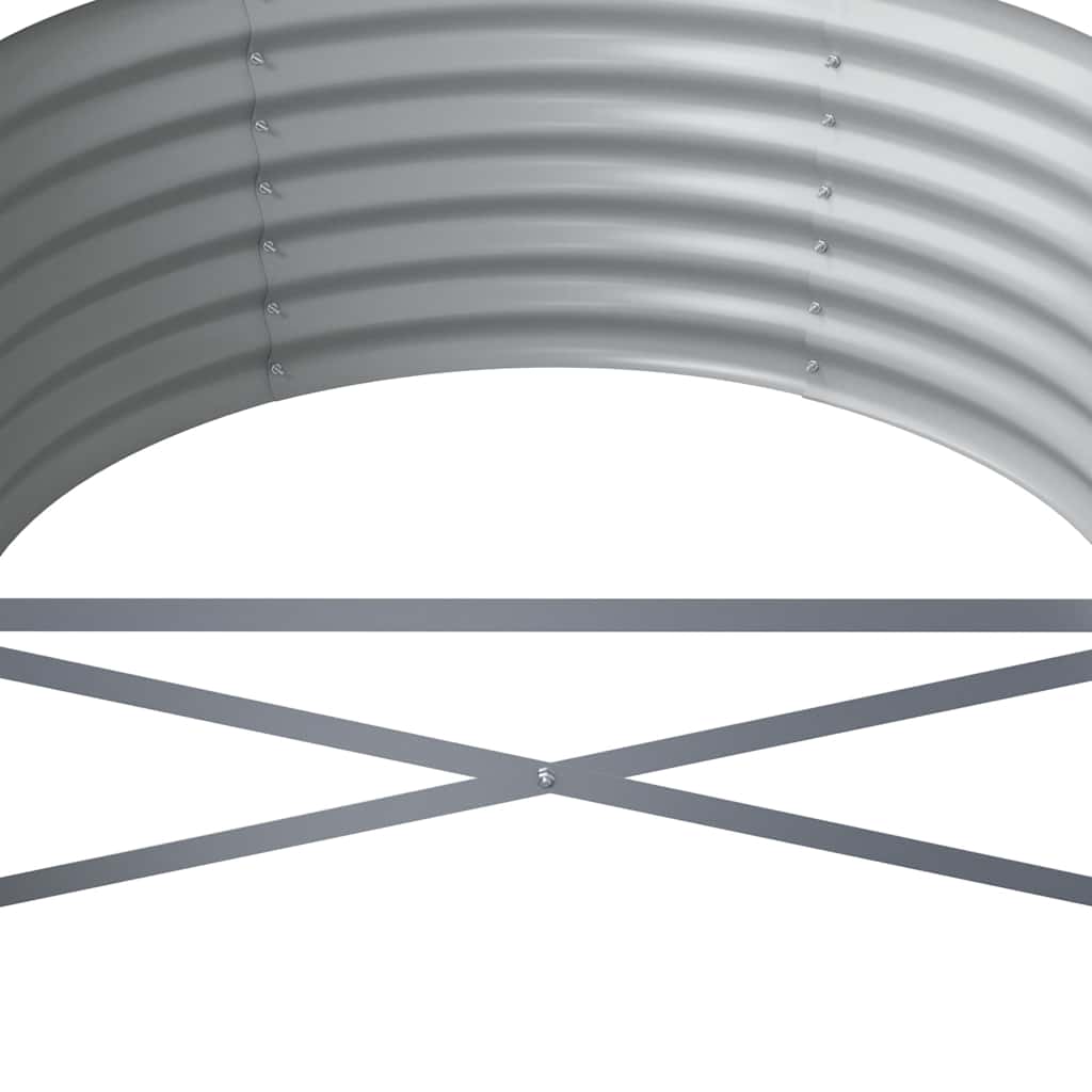 Letto Giardino Acciaio Zincato 440x80x36cm Argento