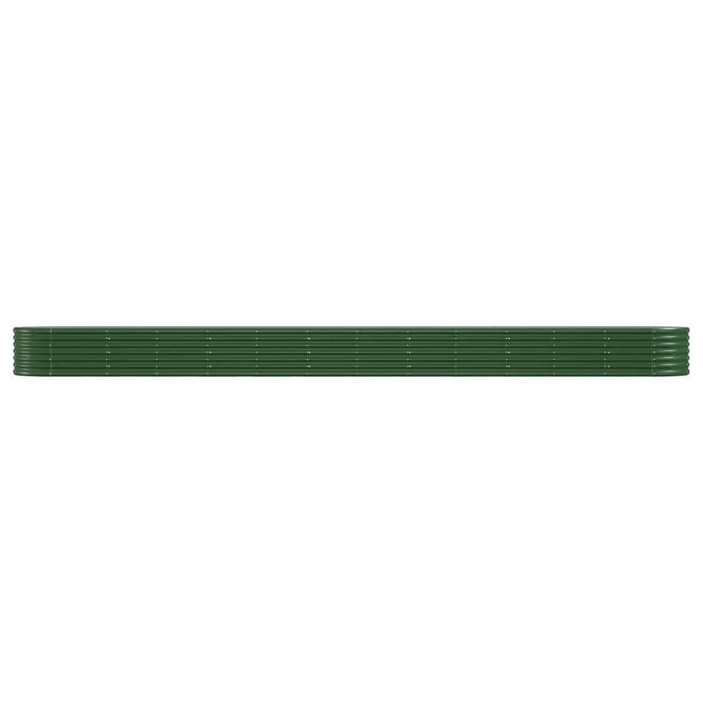 Letto Giardino Acciaio Zincato 512x80x36 cm Verde