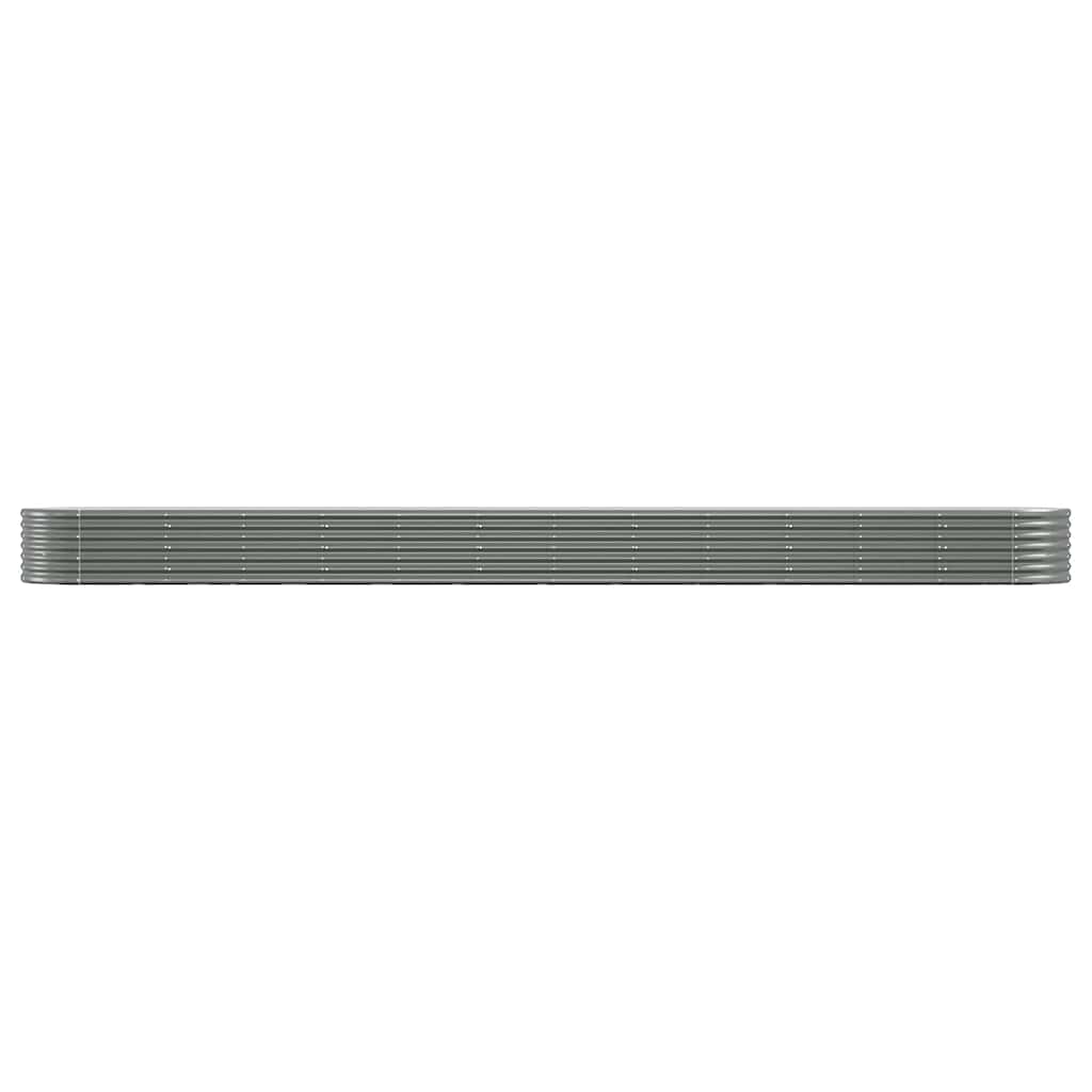 Letto Giardino Acciaio Zincato 512x80x36 cm Grigio