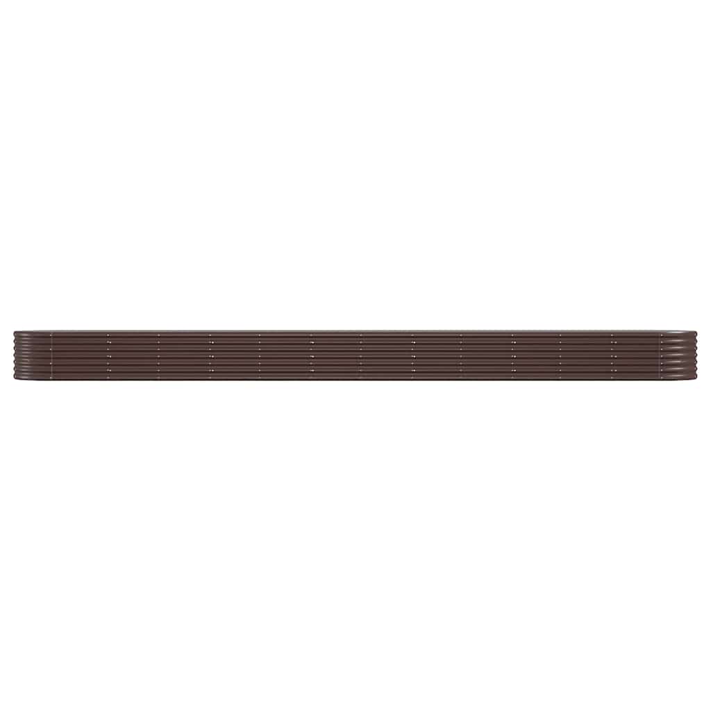 Letto Giardino Acciaio Zincato 512x80x36cm Marrone