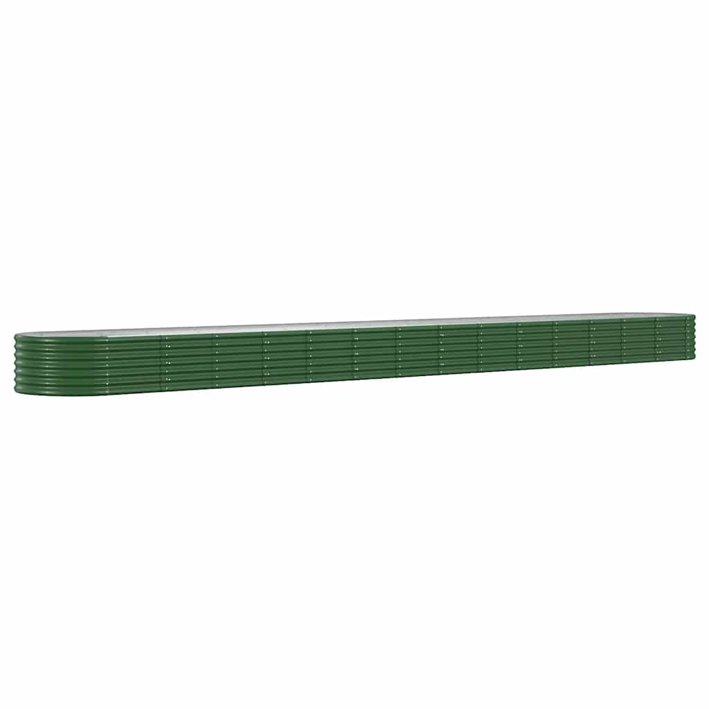 Letto Giardino Acciaio Zincato 620x80x36 cm Verde