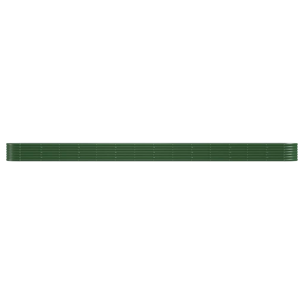 Letto Giardino Acciaio Zincato 620x80x36 cm Verde