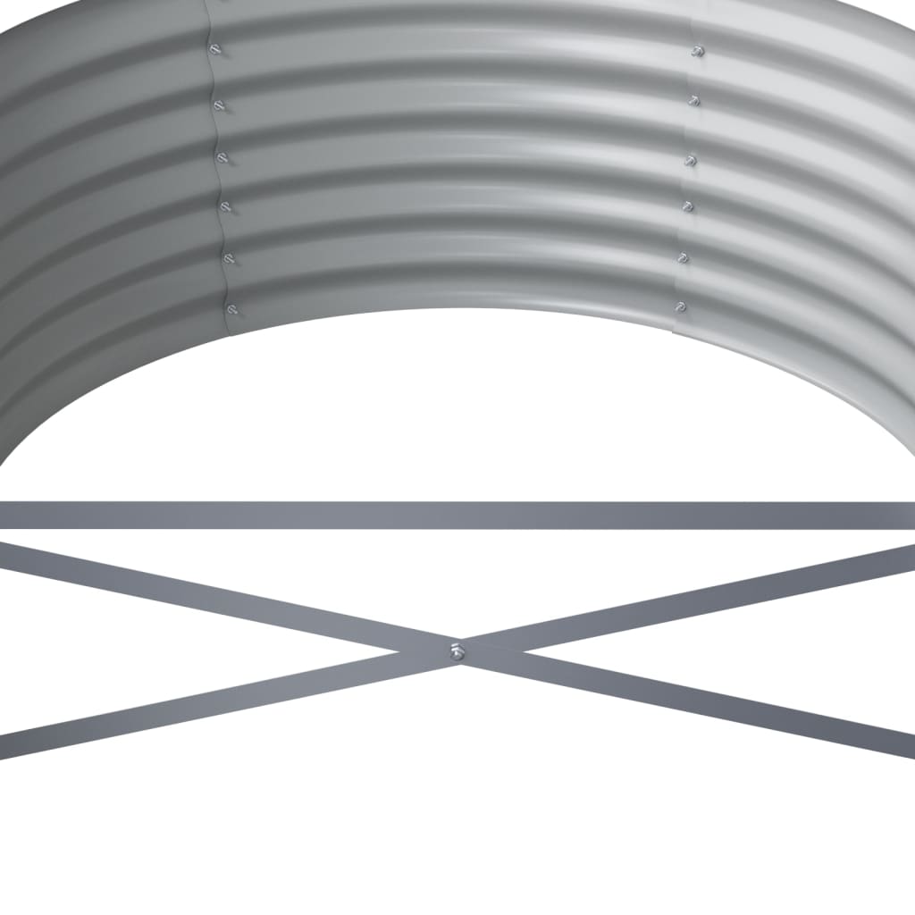 Letto Giardino Acciaio Zincato 620x80x36cm Marrone