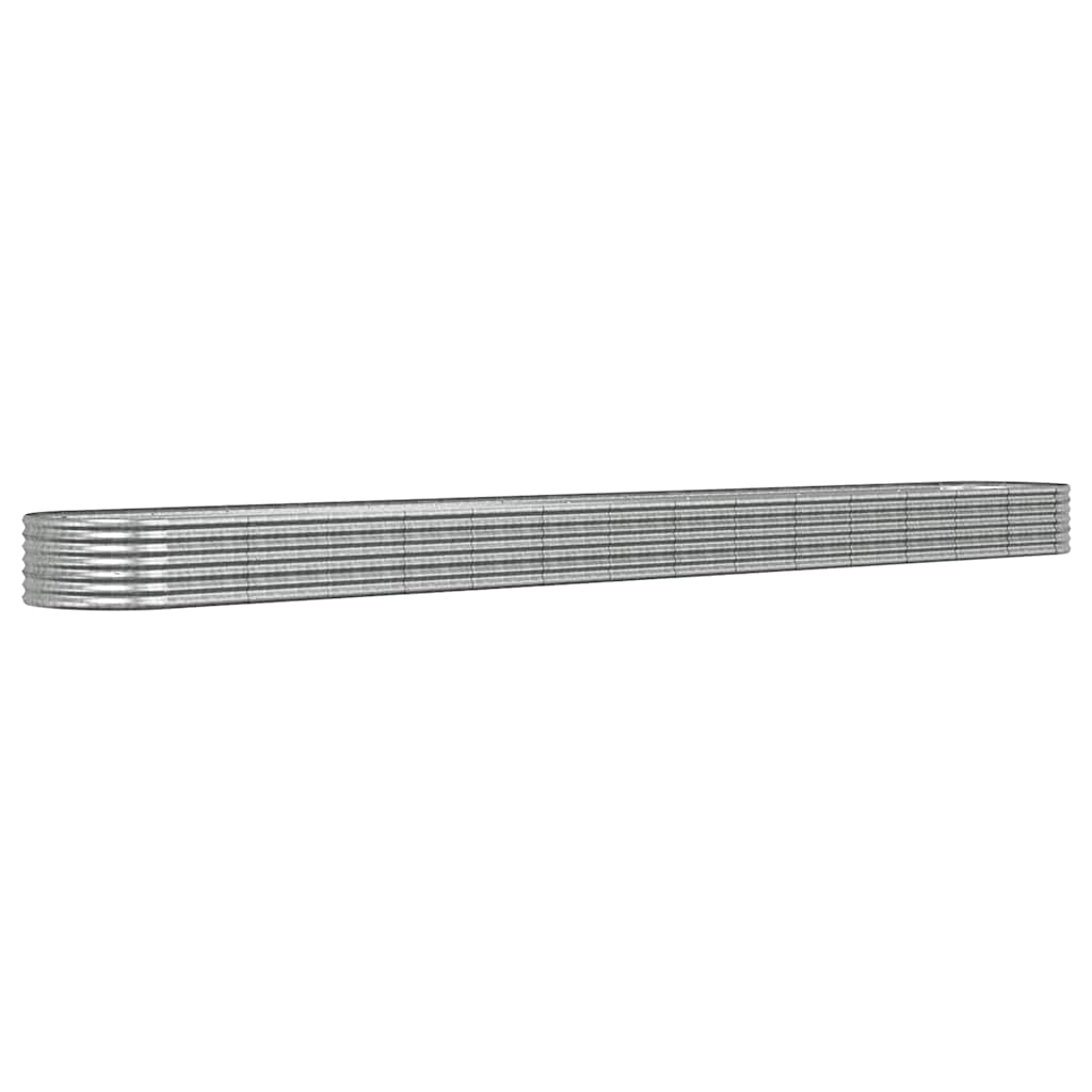 Letto Giardino Acciaio Zincato 620x80x36cm Argento