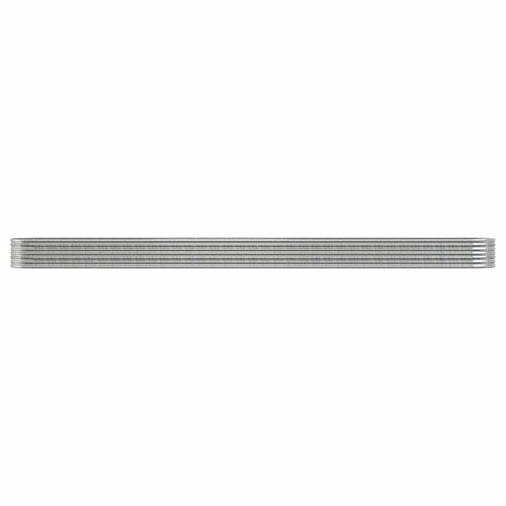 Letto Giardino Acciaio Zincato 620x80x36cm Argento