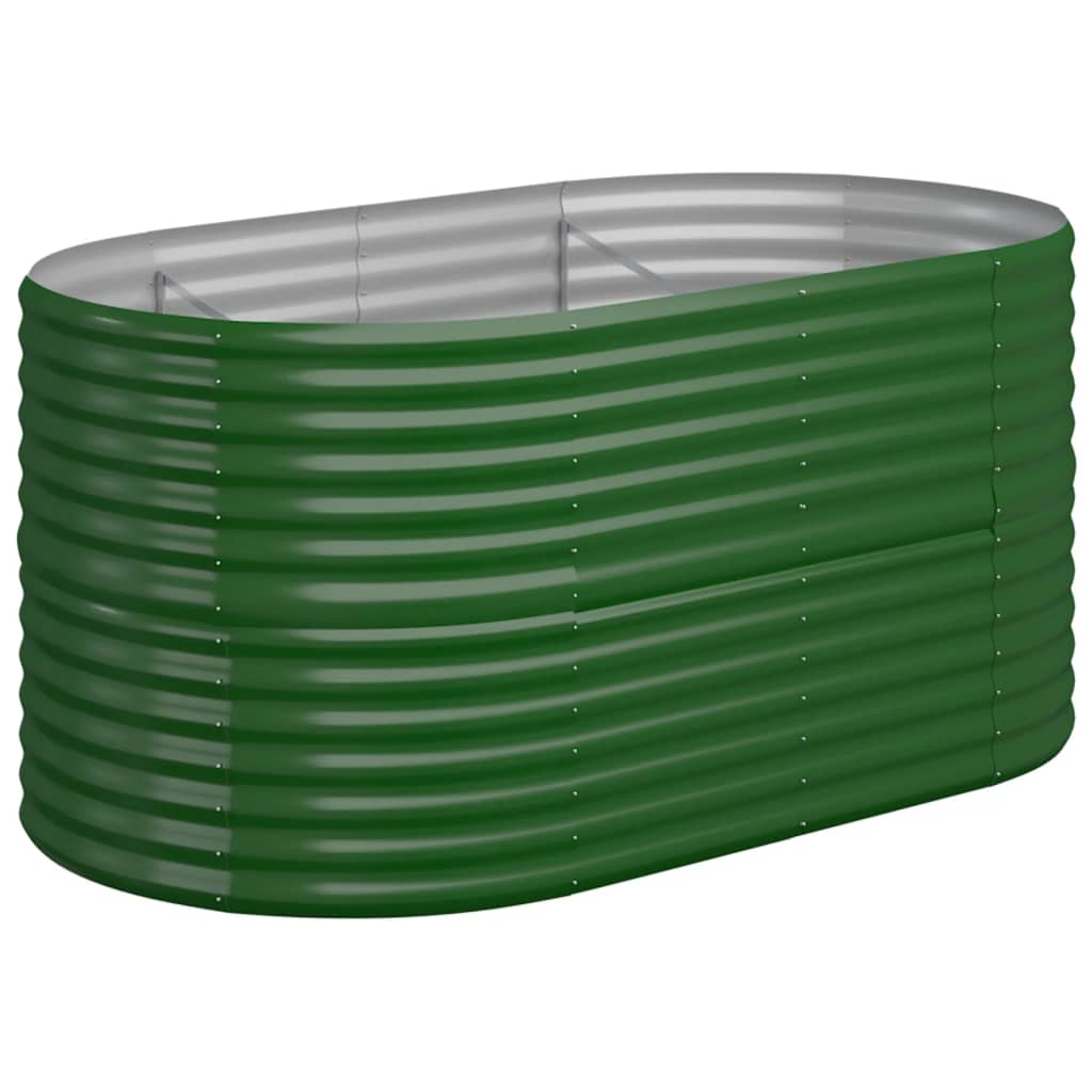 Letto Giardino Acciaio Zincato 152x80x68 cm Verde