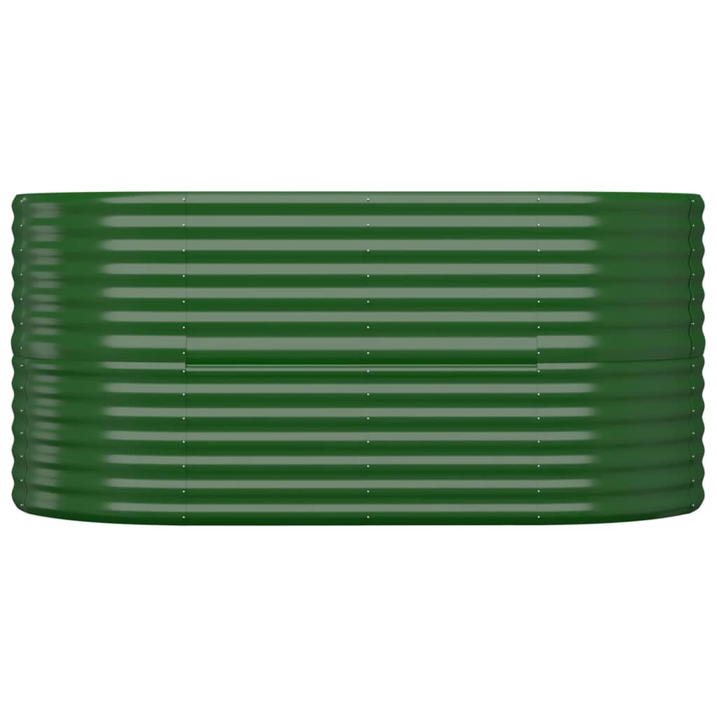 Letto Giardino Acciaio Zincato 152x80x68 cm Verde