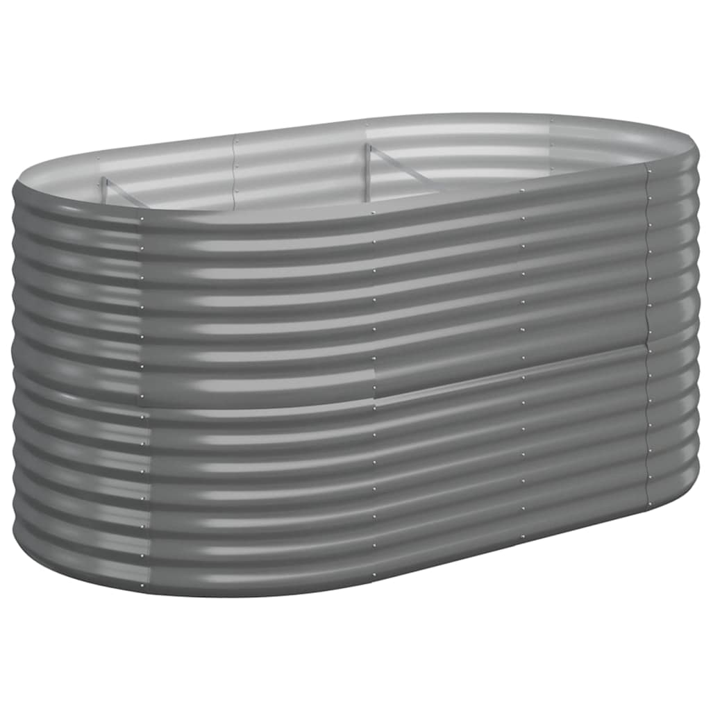 Letto Giardino Acciaio Zincato 152x80x68 cm Grigio