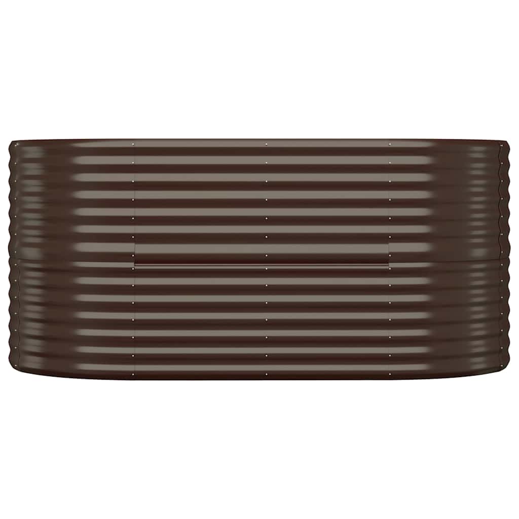 Letto Giardino Acciaio Zincato 152x80x68cm Marrone