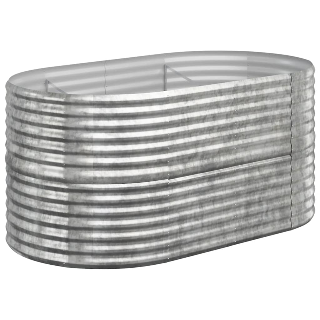 Letto Giardino Acciaio Zincato 152x80x68cm Argento