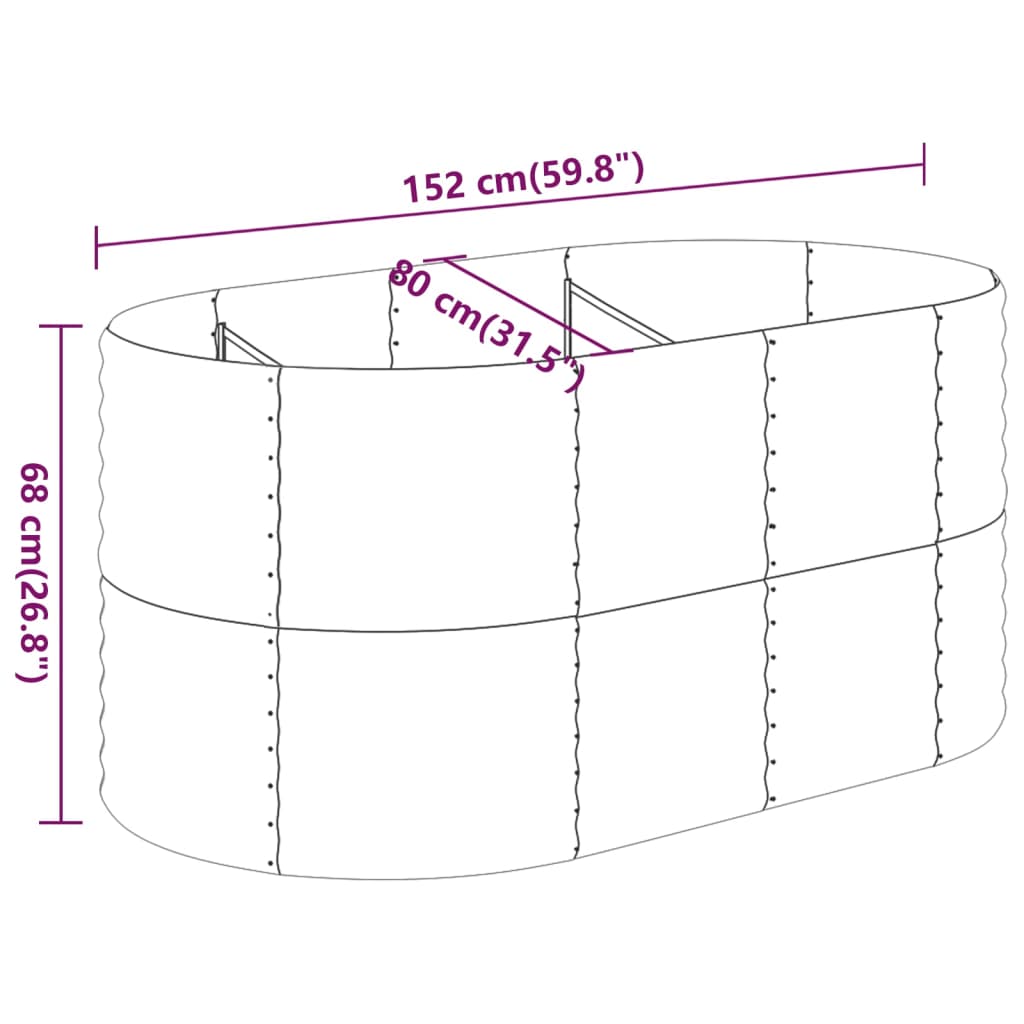 Letto Giardino Acciaio Zincato 152x80x68cm Argento