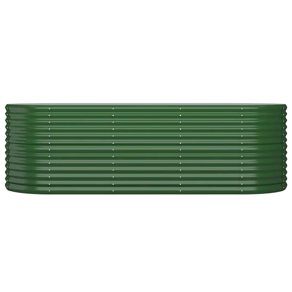 Letto Giardino Acciaio Zincato 224x80x68 cm Verde