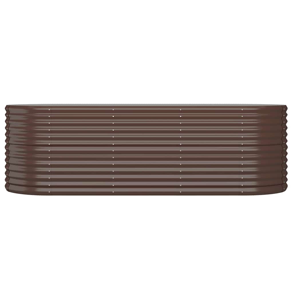 Letto Giardino Acciaio Zincato 224x80x68cm Marrone