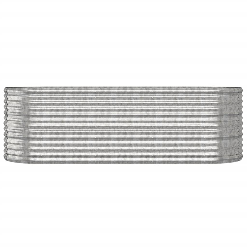 Letto Giardino Acciaio Zincato 224x80x68cm Argento