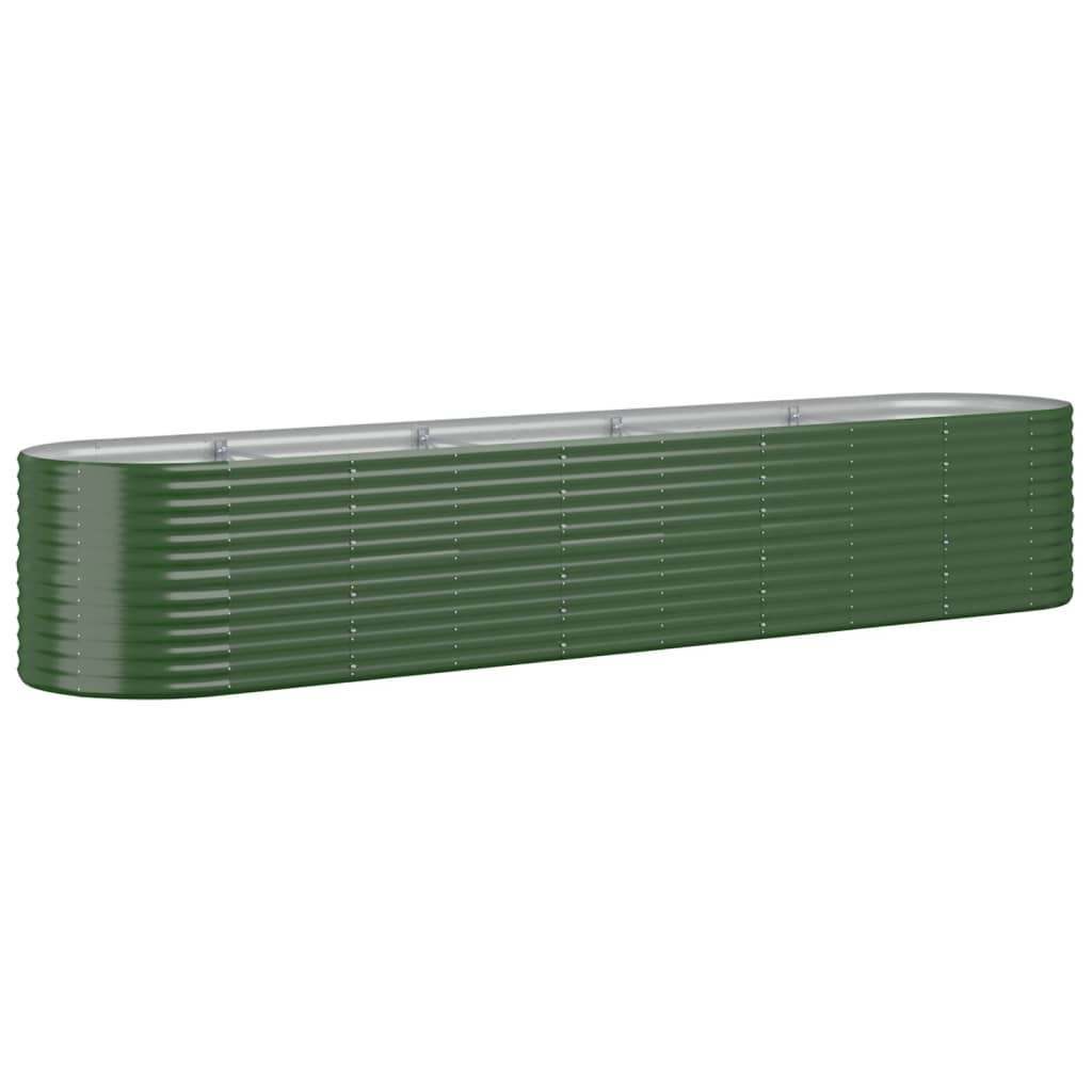 Letto Giardino Acciaio Zincato 368x80x68 cm Verde