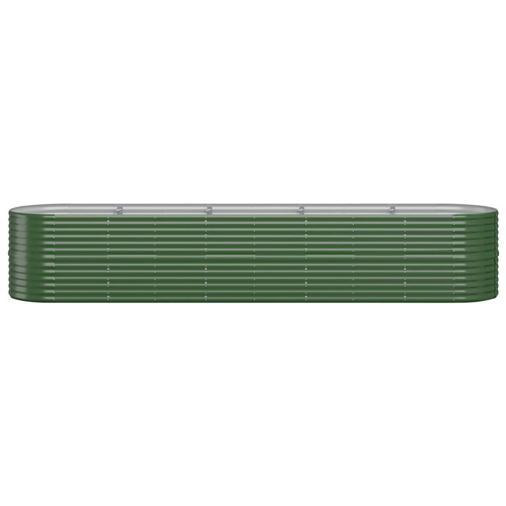 Letto Giardino Acciaio Zincato 368x80x68 cm Verde