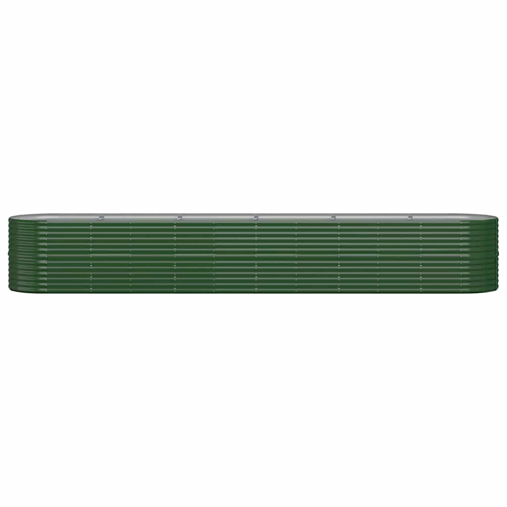 Letto Giardino Acciaio Zincato 440x80x68 cm Verde