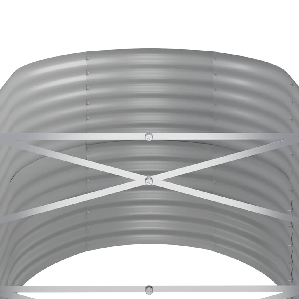 Letto da Giardino in Acciaio Zincato 440x80x68 cm Antracite