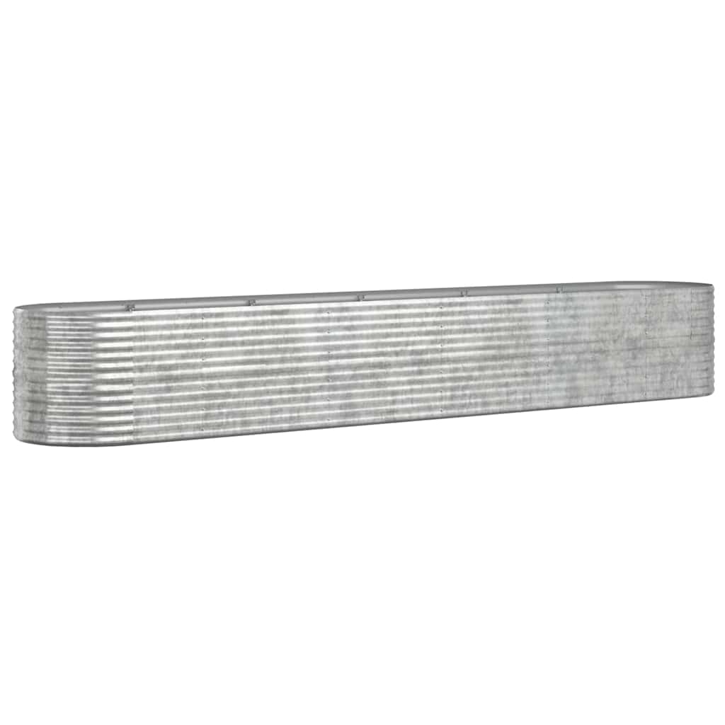 Letto Giardino Acciaio Zincato 440x80x68cm Argento