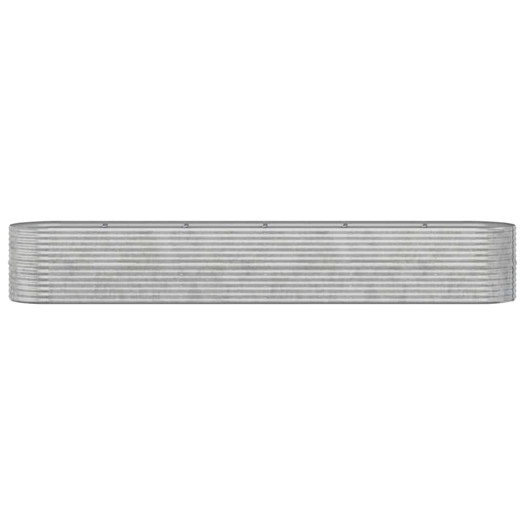 Letto Giardino Acciaio Zincato 440x80x68cm Argento