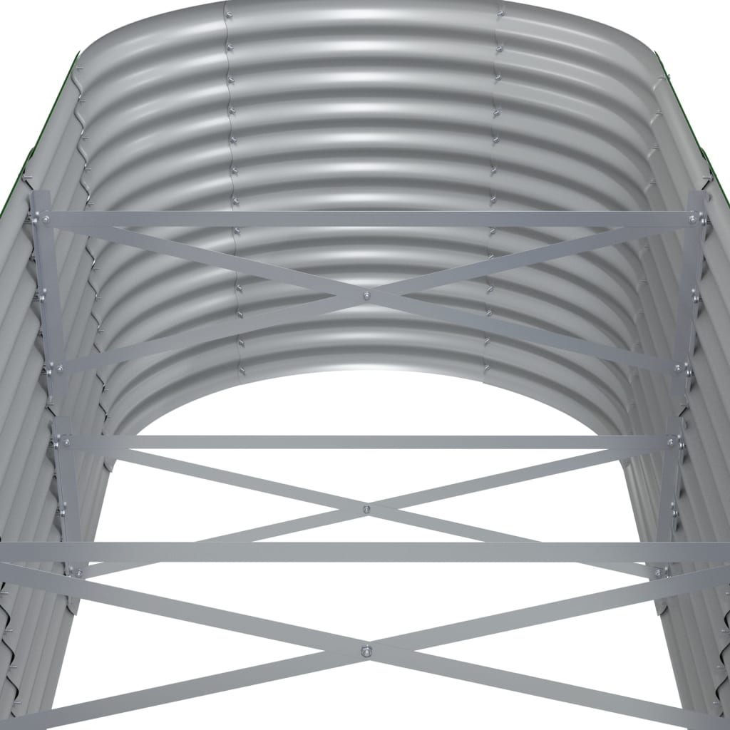Letto da Giardino in Acciaio a Polvere 620x80x68 cm Antracite