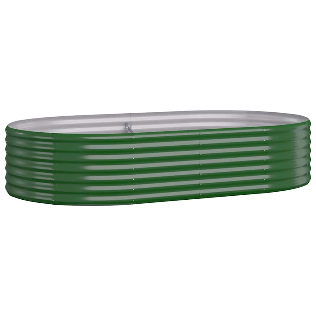 Letto Giardino Acciaio Zincato 175x100x36 cm Verde