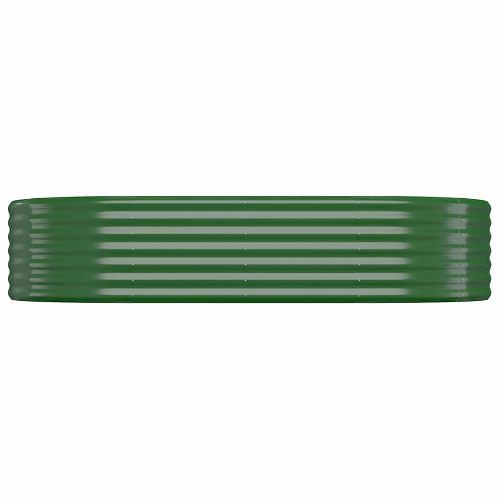 Letto Giardino Acciaio Zincato 175x100x36 cm Verde