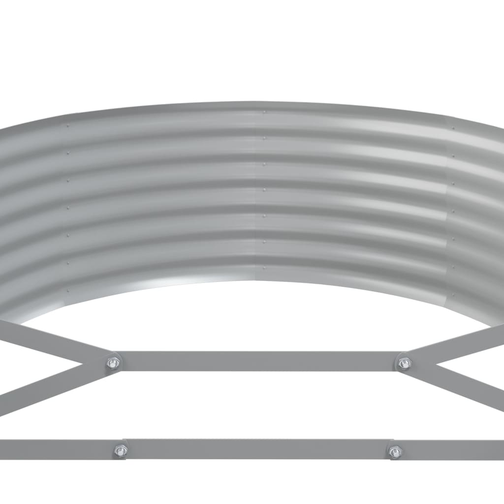 Letto Giardino Acciaio Zincato 249x100x36 cm Verde