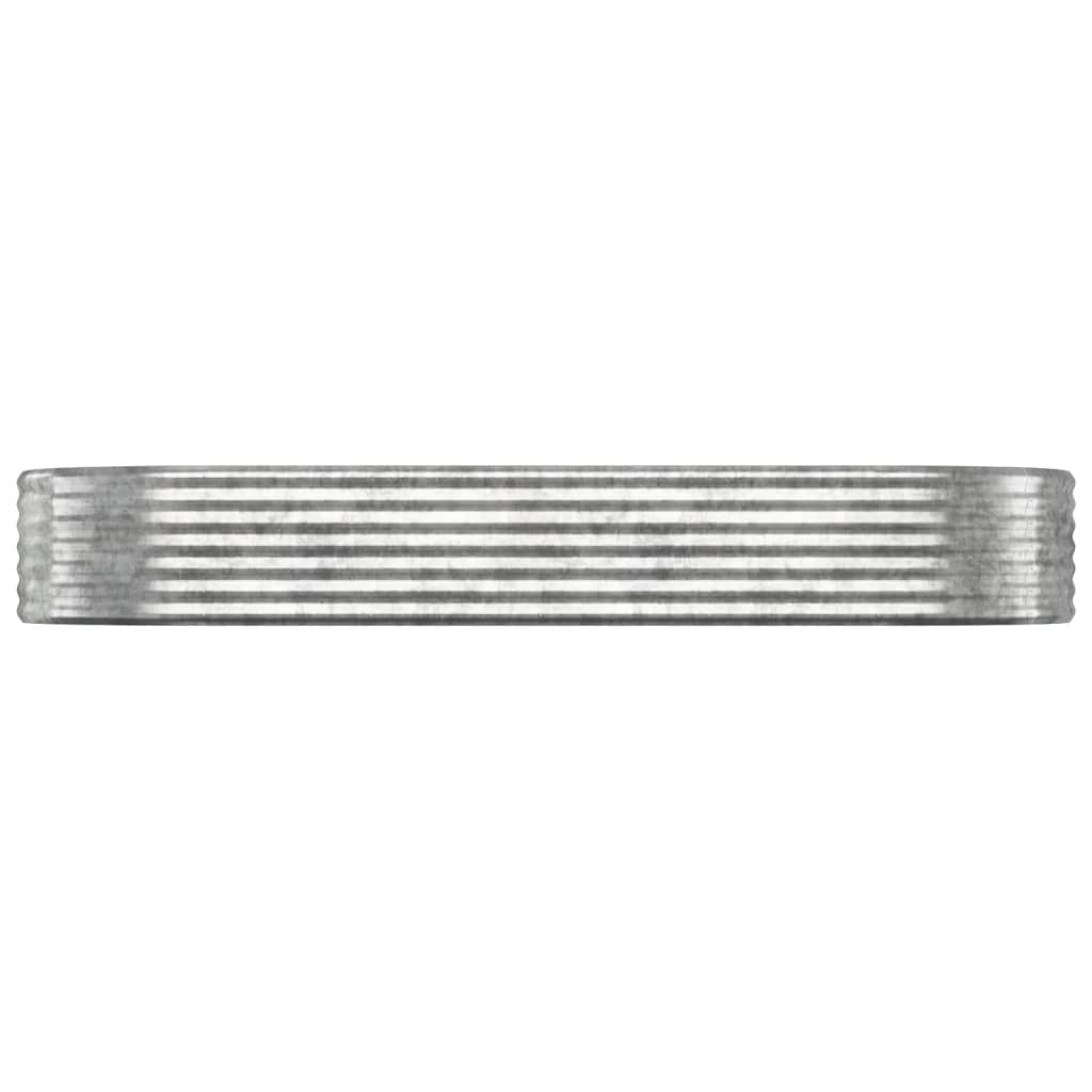 Letto Giardino Acciaio Zincato 249x100x36cm Argento