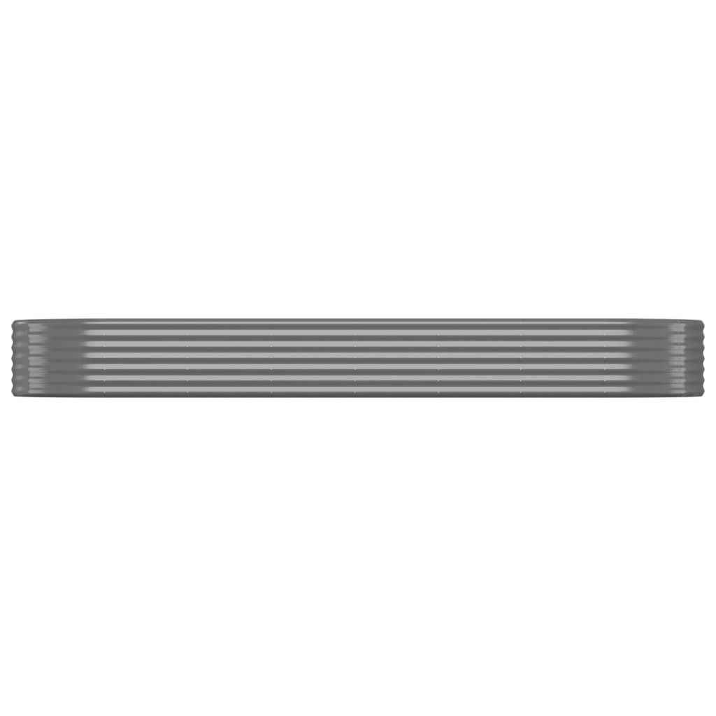 Letto Giardino Acciaio Zincato 322x100x36cm Grigio